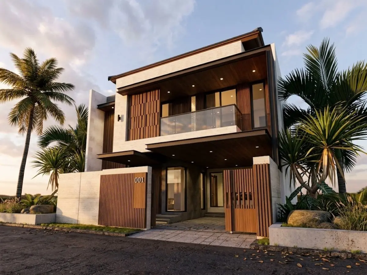 Desain eksterior rumah Mrs Id oleh RHI Architect